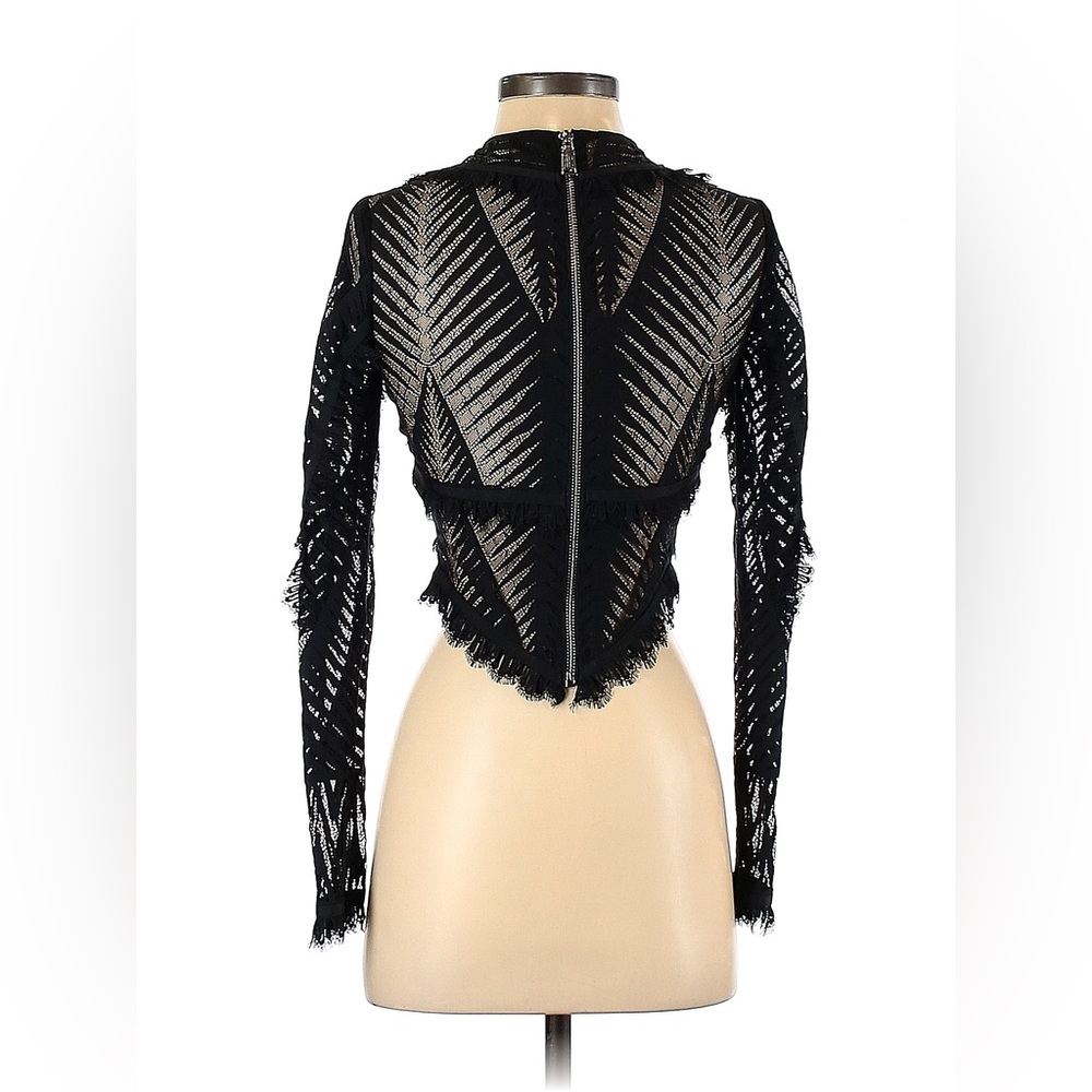 Ronny Kobo Designer Lace Black Top - Picture 3 of 6